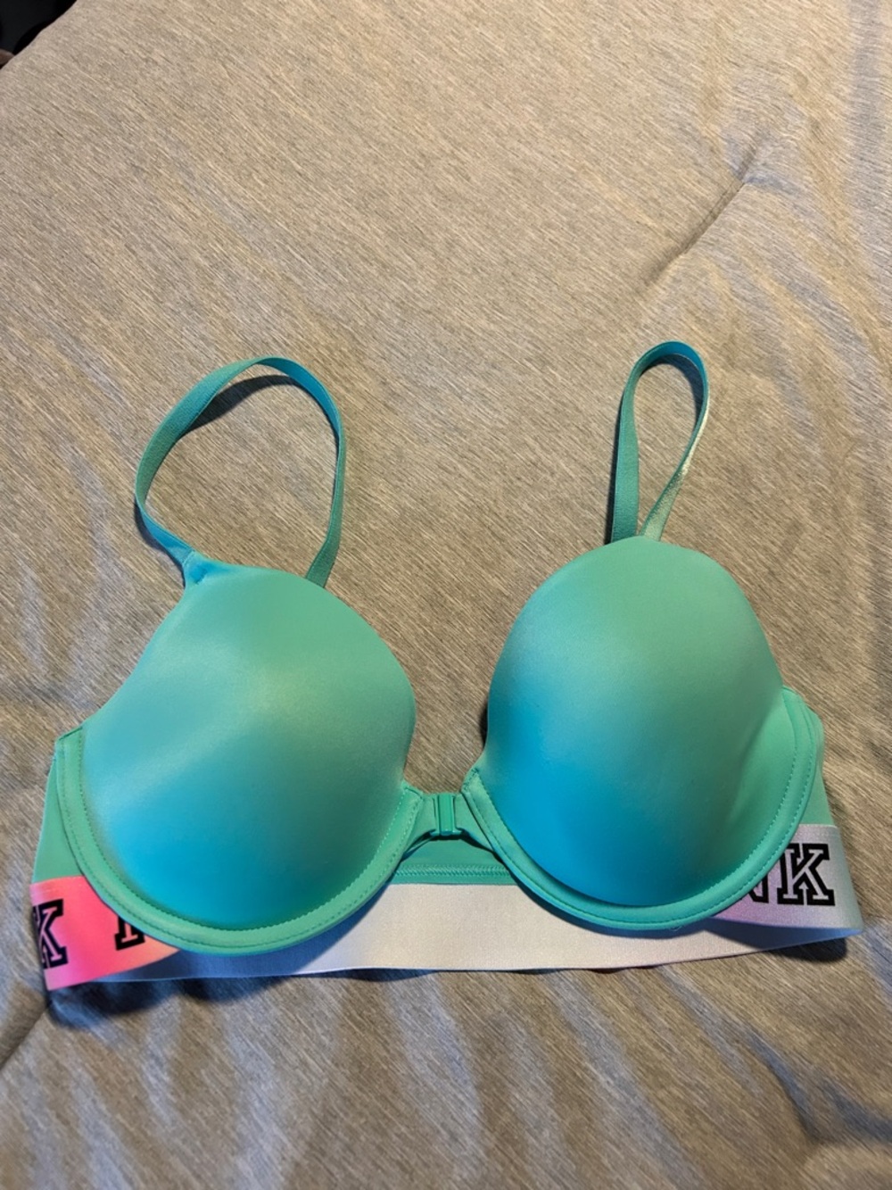 PINK Victoria's Secret Teal/Seafoam Push-Up Bikini Top